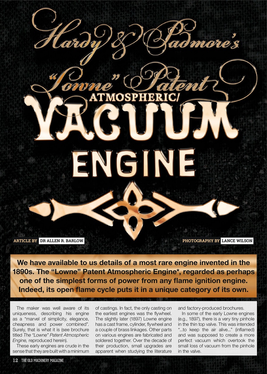 The Old Machinery Magazine Preview Pages