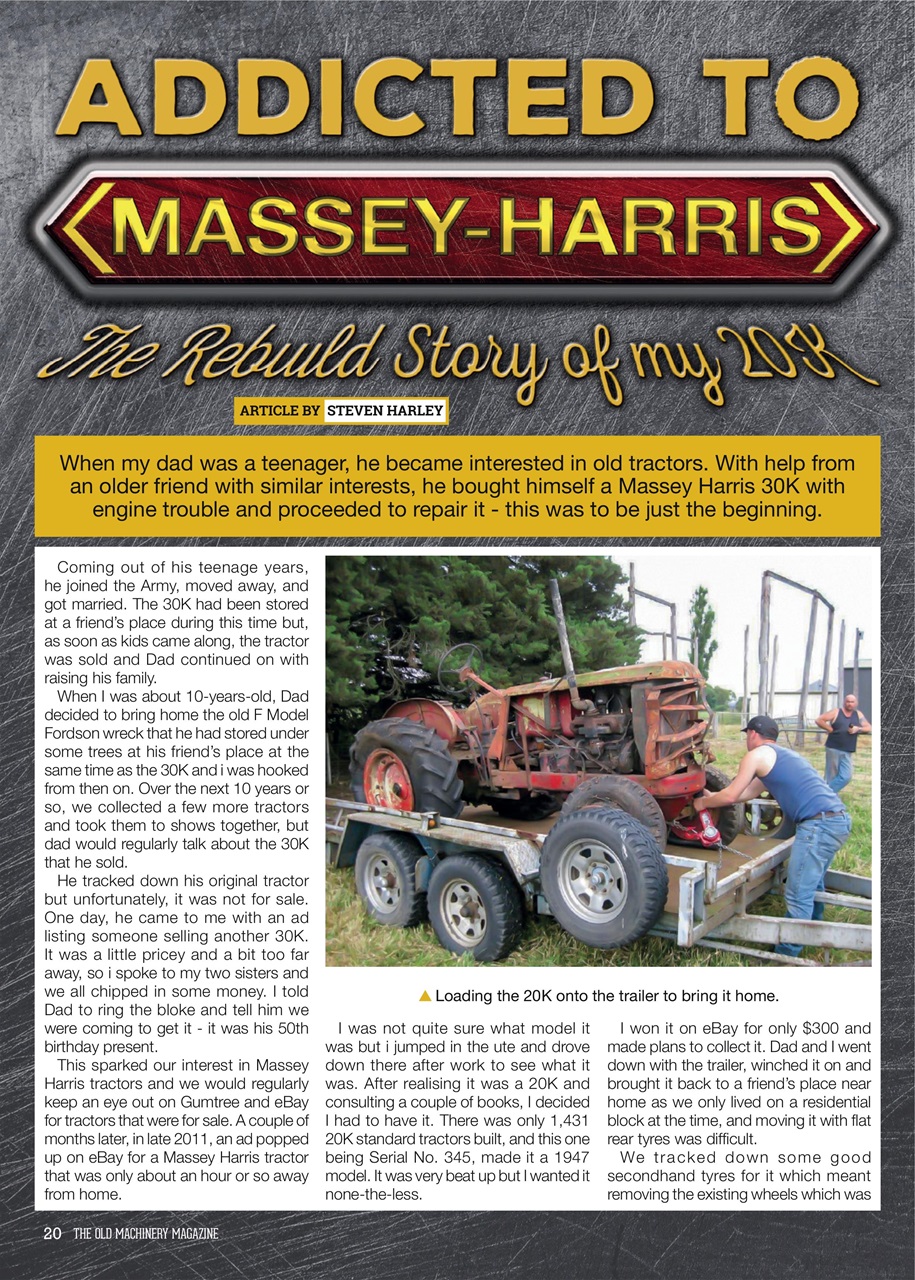 The Old Machinery Magazine Preview Pages