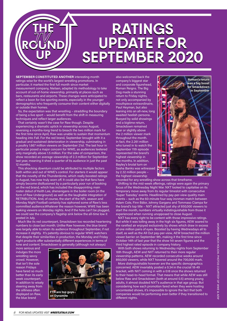 Wrestletalk Magazine Preview Pages
