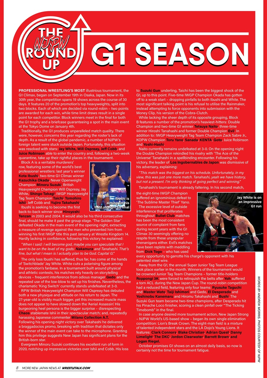 Wrestletalk Magazine Preview Pages
