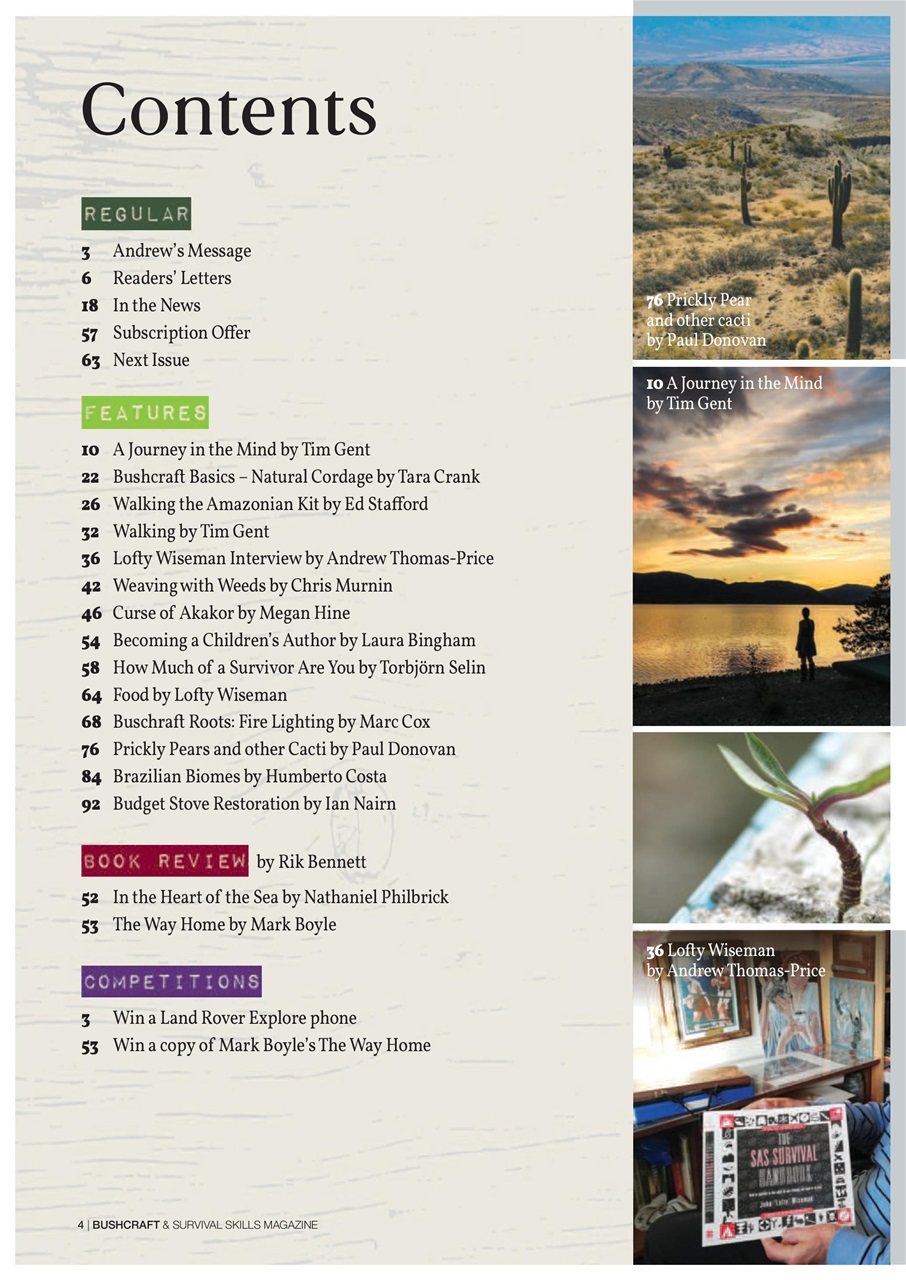Bushcraft & Survival Skills Magazine Preview Pages