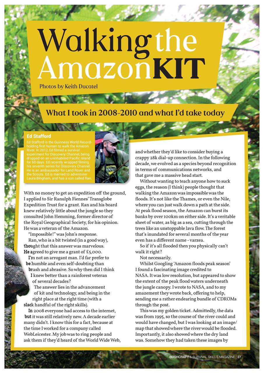 Bushcraft & Survival Skills Magazine Preview Pages