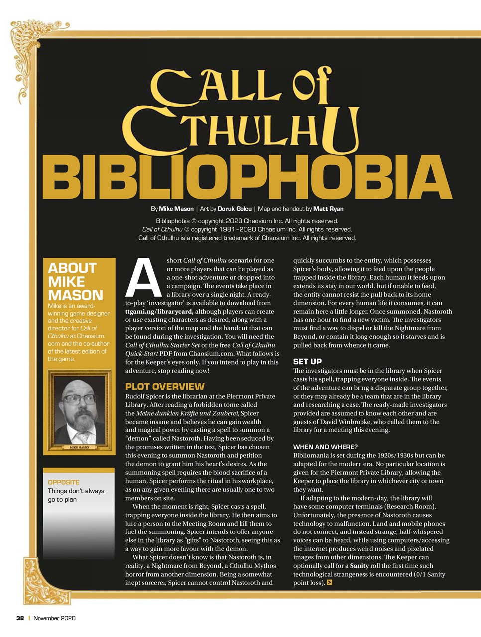 Tabletop Gaming Preview Pages