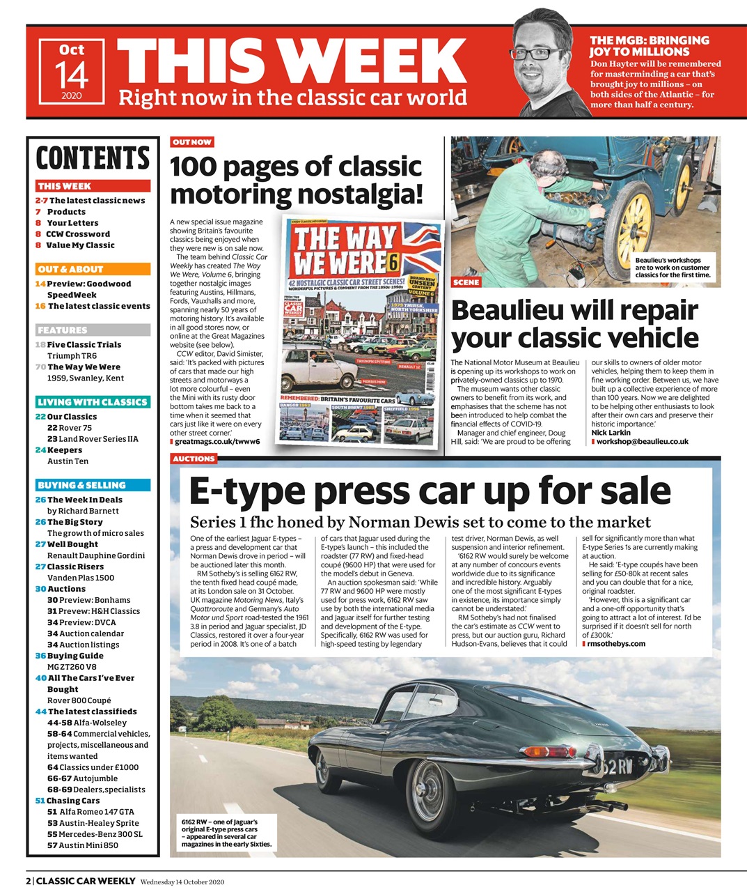 Classic Car Weekly Preview Pages