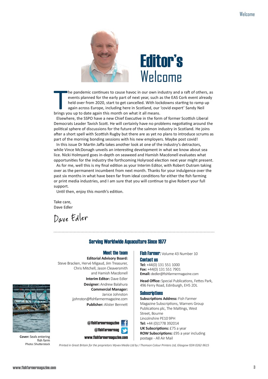 Fish Farmer Magazine Preview Pages