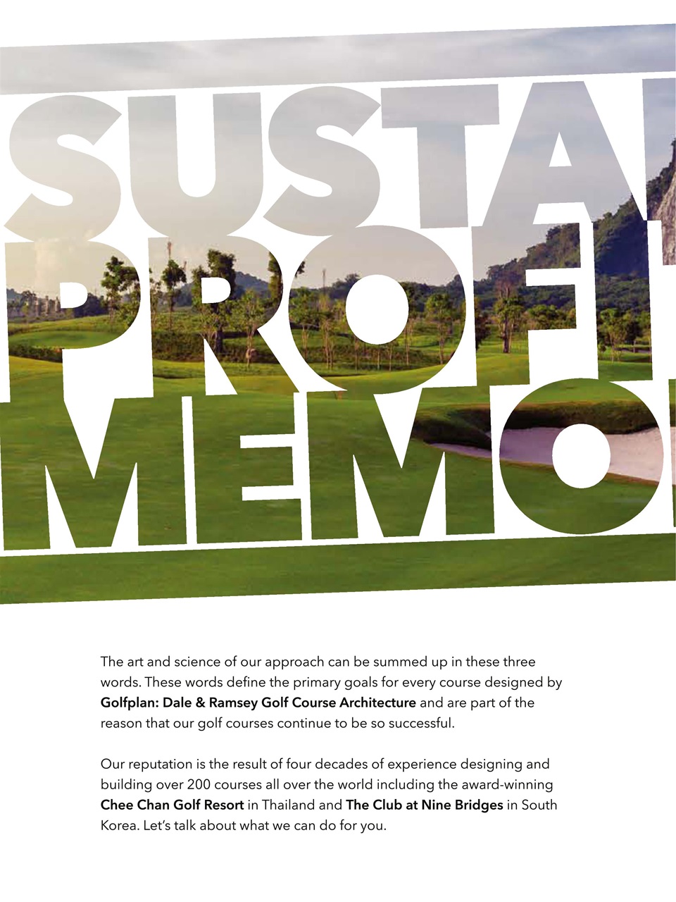 Golf Course Architecture Preview Pages