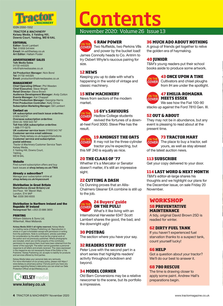 Tractor & Machinery Preview Pages