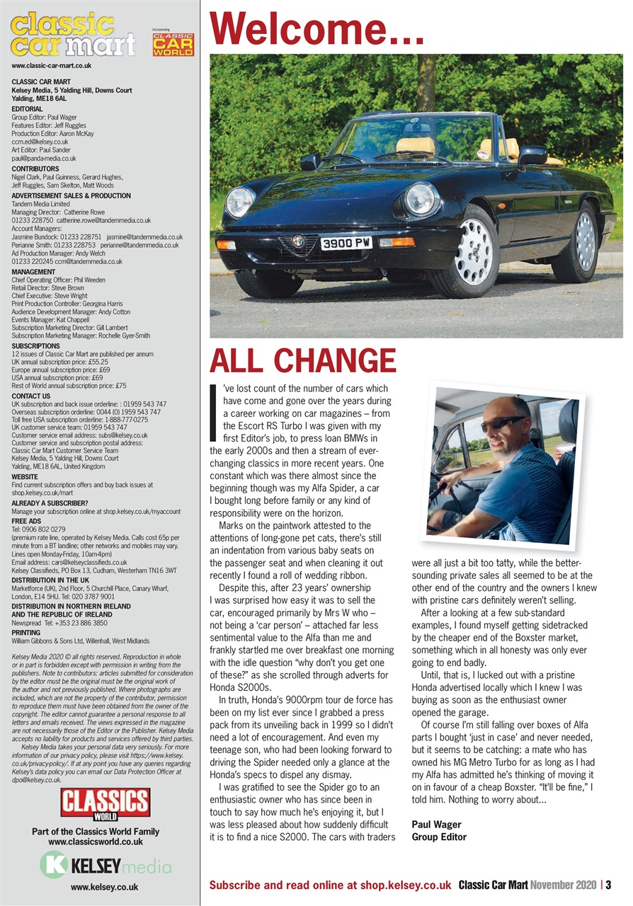 Classic Car Mart Preview Pages