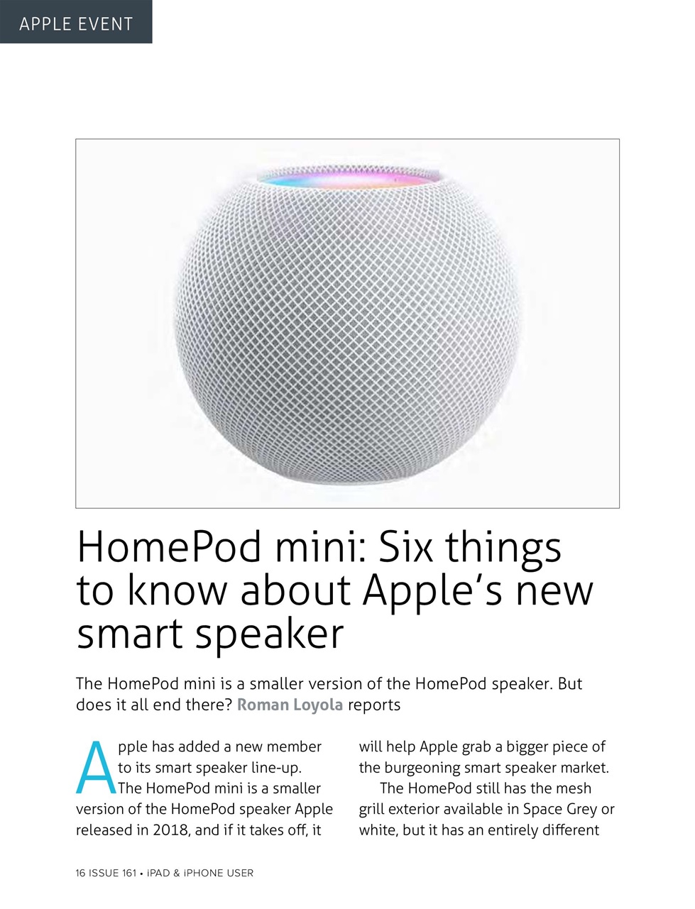 iPad and iPhone User Preview Pages