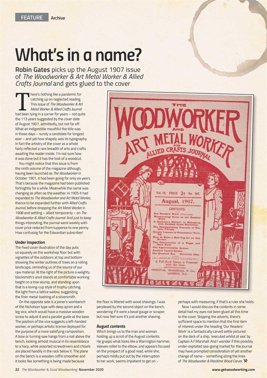 The Woodworker Magazine Preview Pages