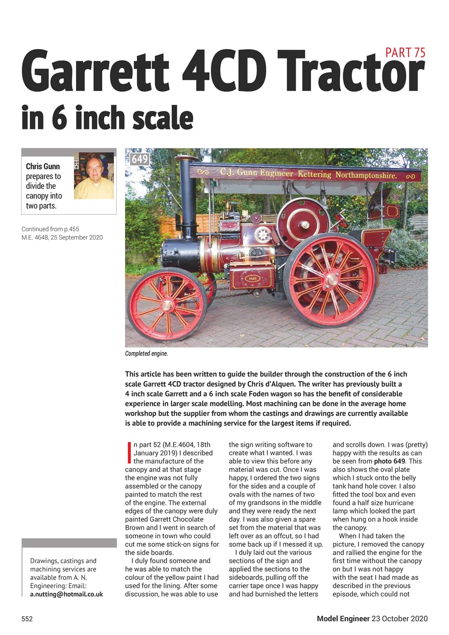 Model Engineer Preview Pages