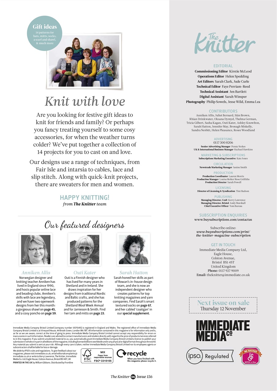 The Knitter Preview Pages