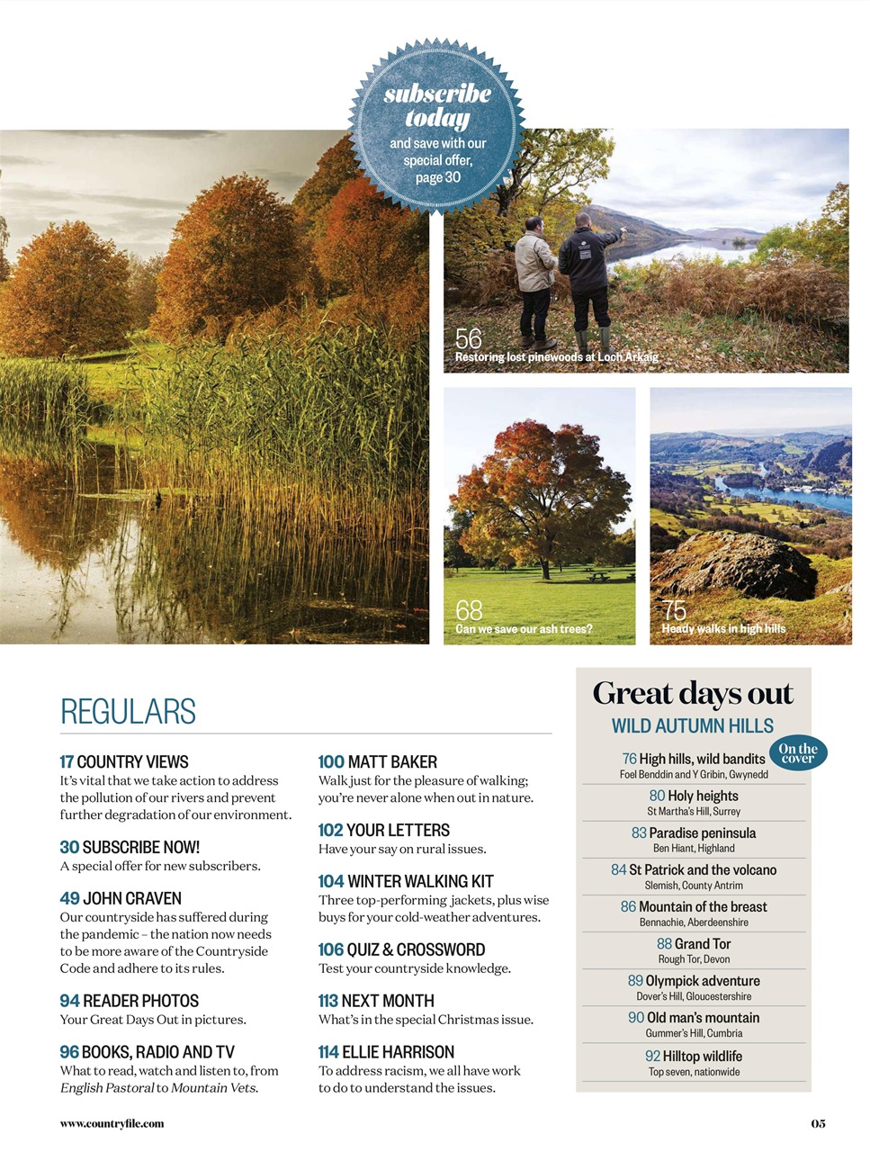 BBC Countryfile Magazine Preview Pages