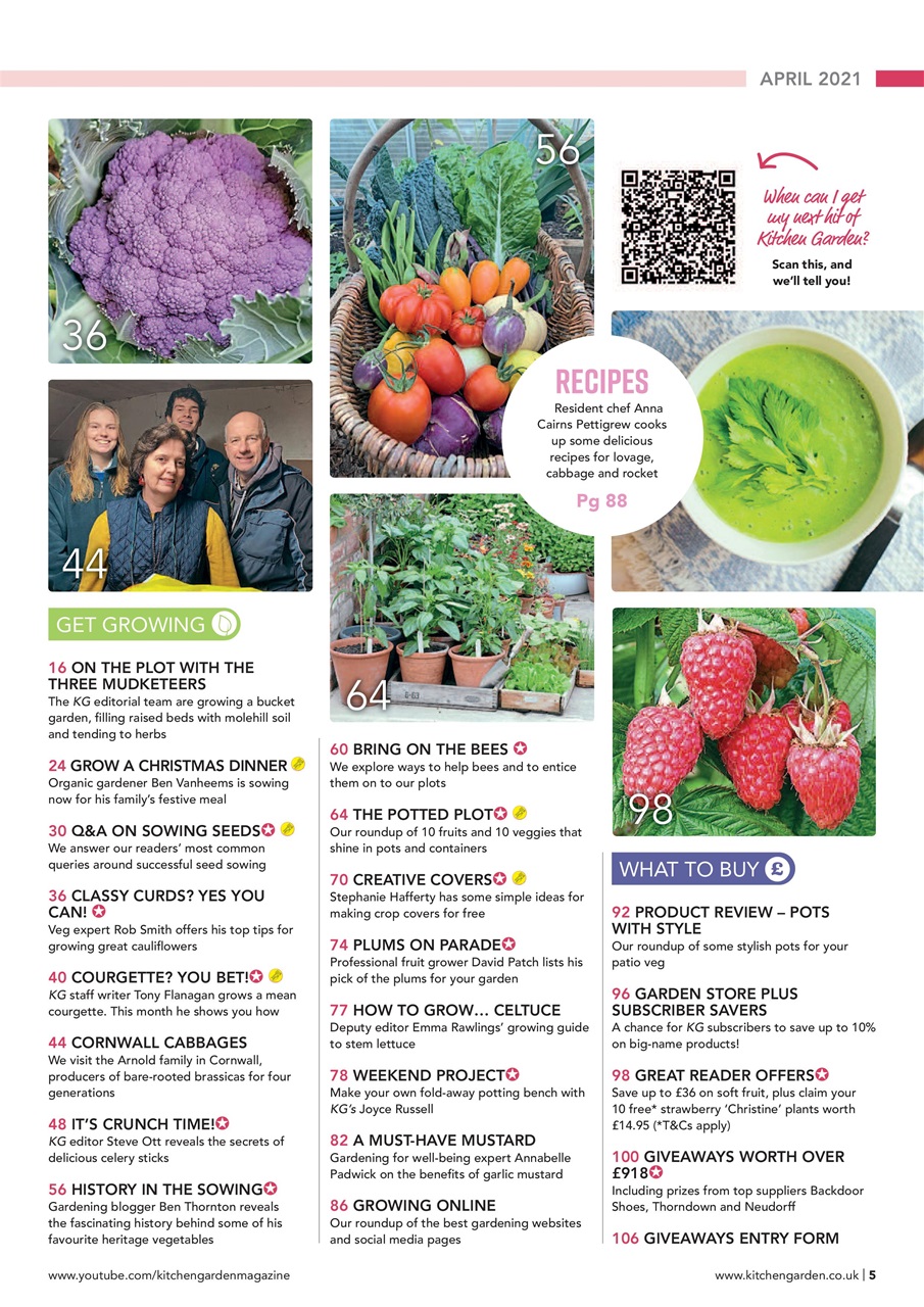 Kitchen Garden Magazine Preview Pages