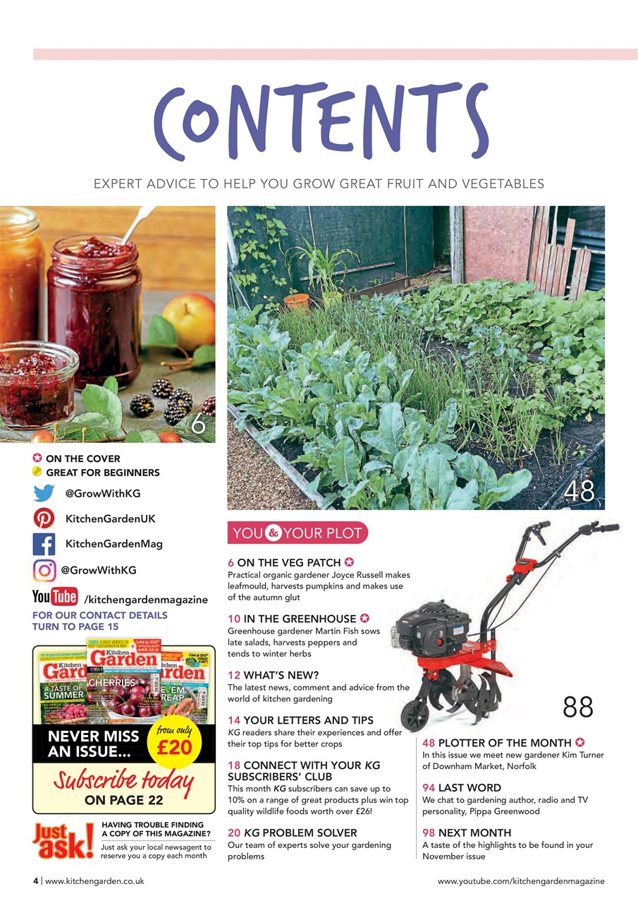 Kitchen Garden Magazine Preview Pages