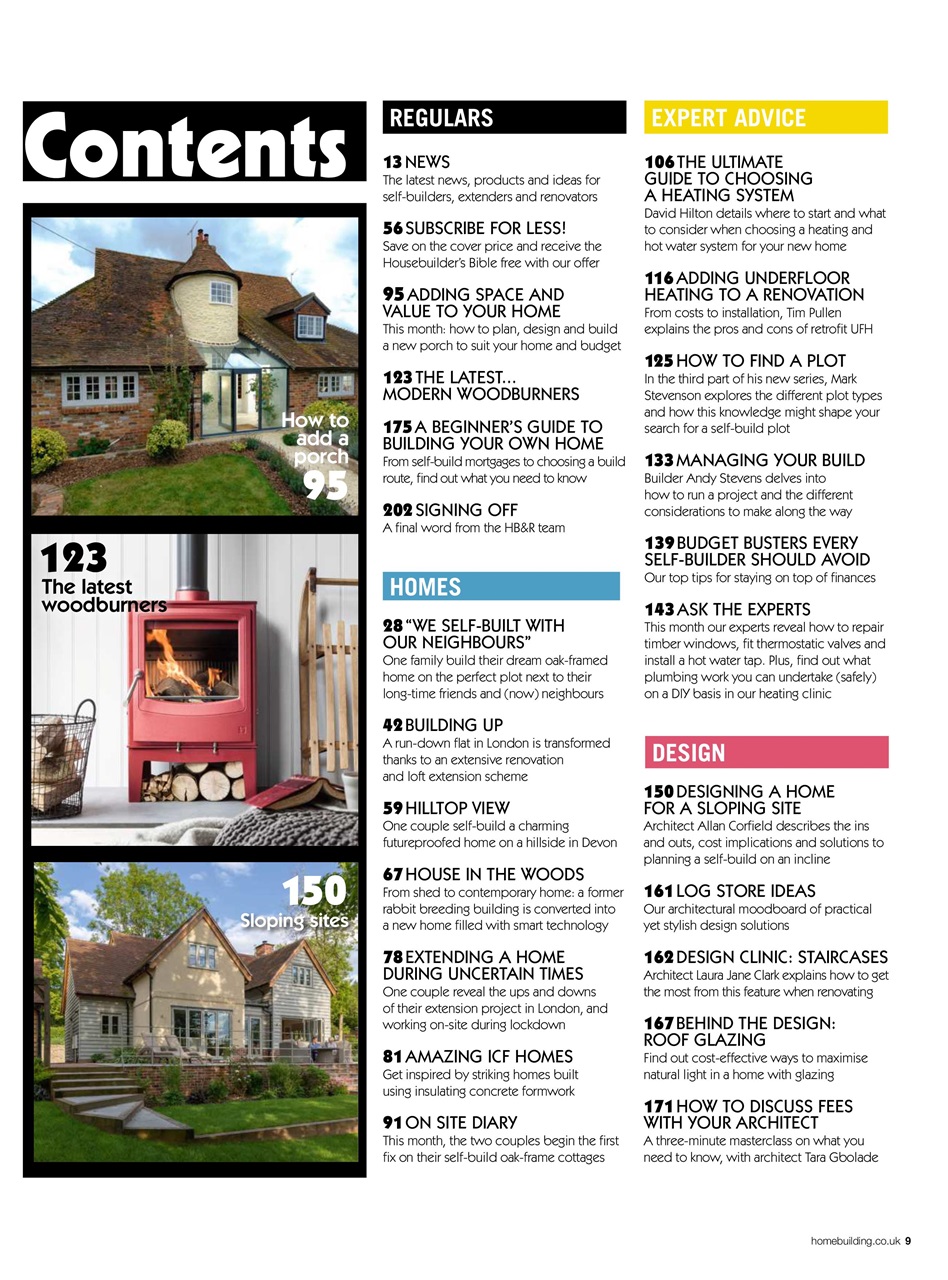 Homebuilding & Renovating Magazine Preview Pages