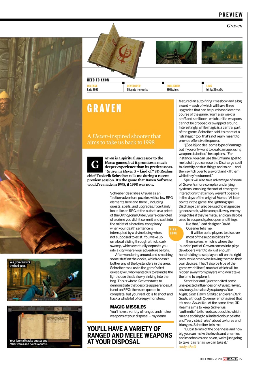 PC Gamer (UK Edition) Preview Pages