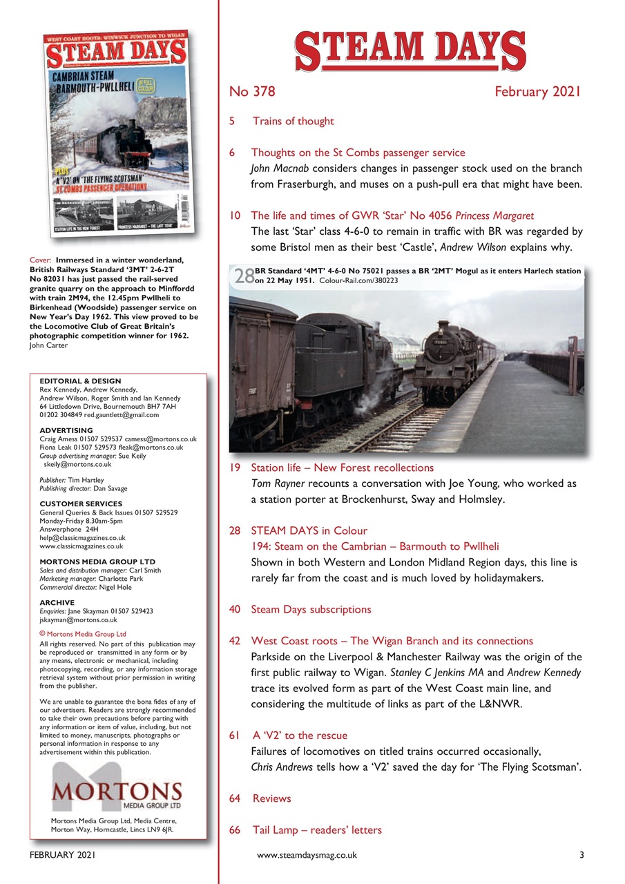 Steam Days Preview Pages