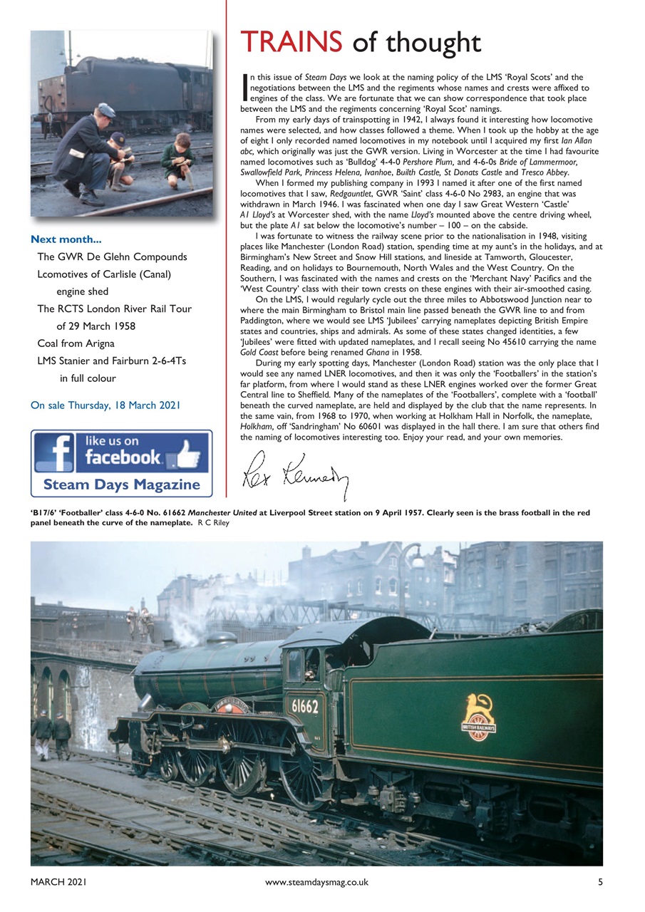 Steam Days Preview Pages