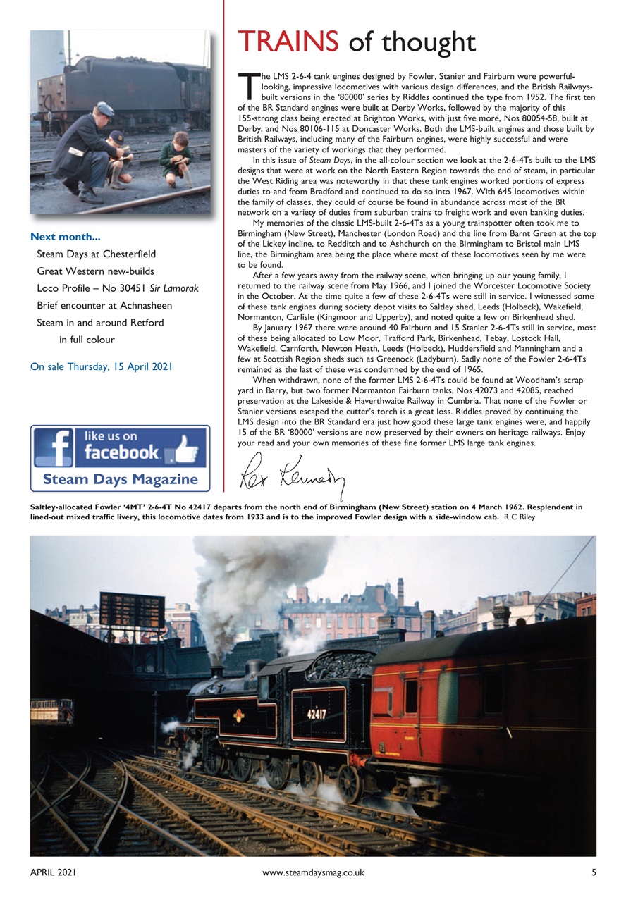 Steam Days Preview Pages