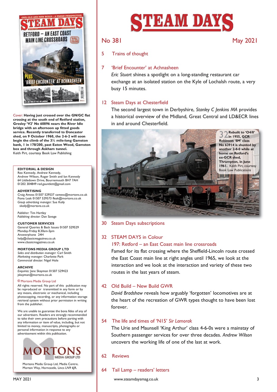 Steam Days Preview Pages