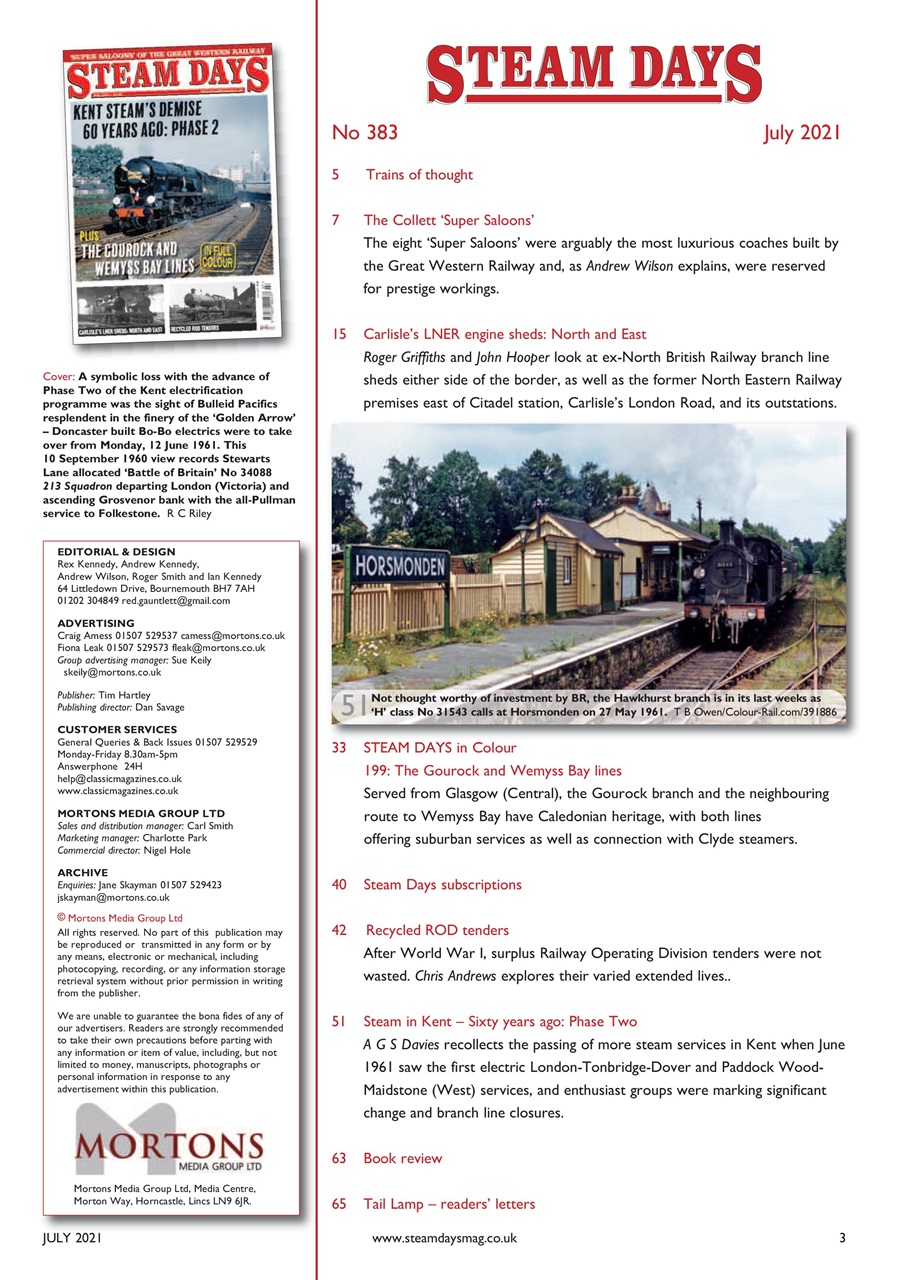 Steam Days Preview Pages