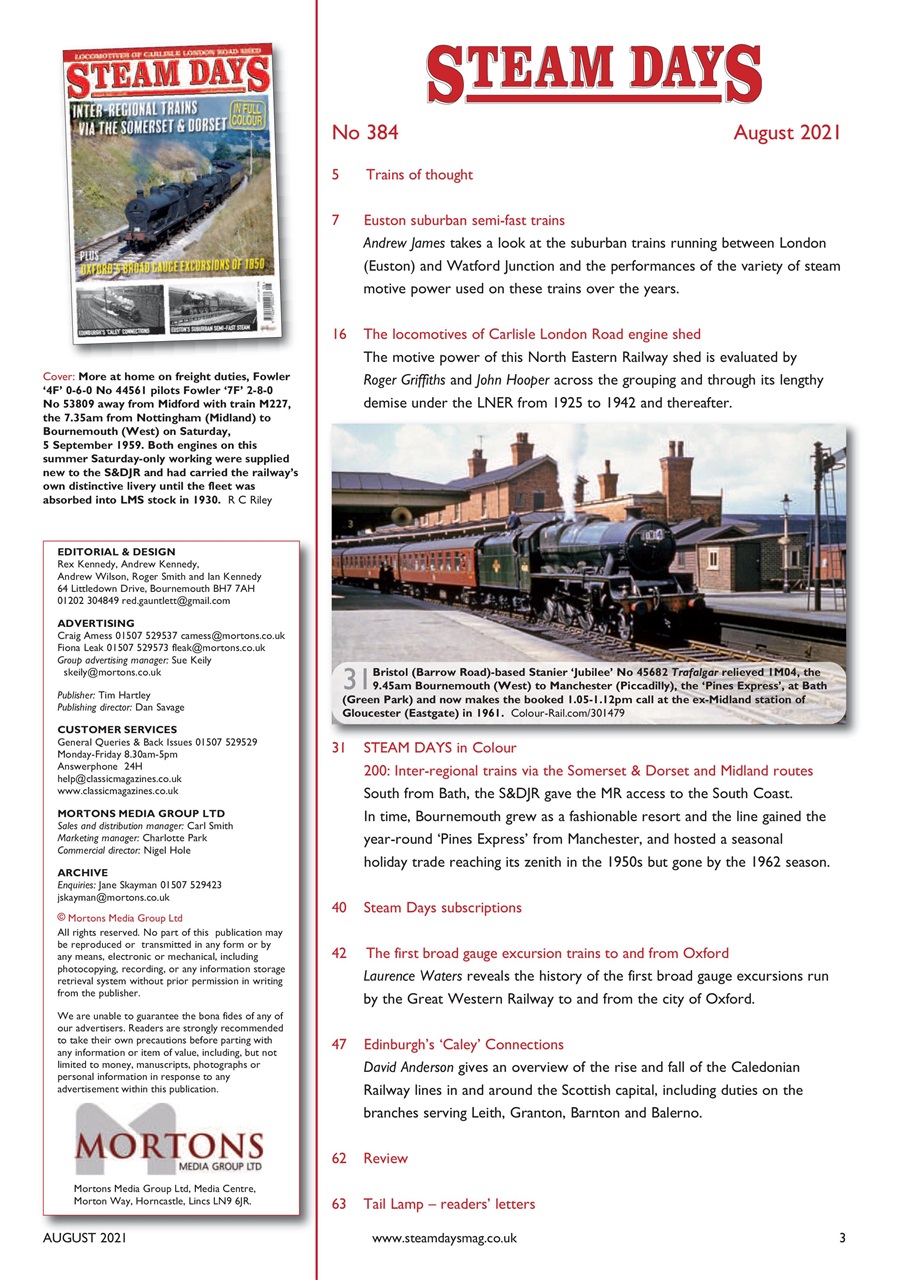 Steam Days Preview Pages