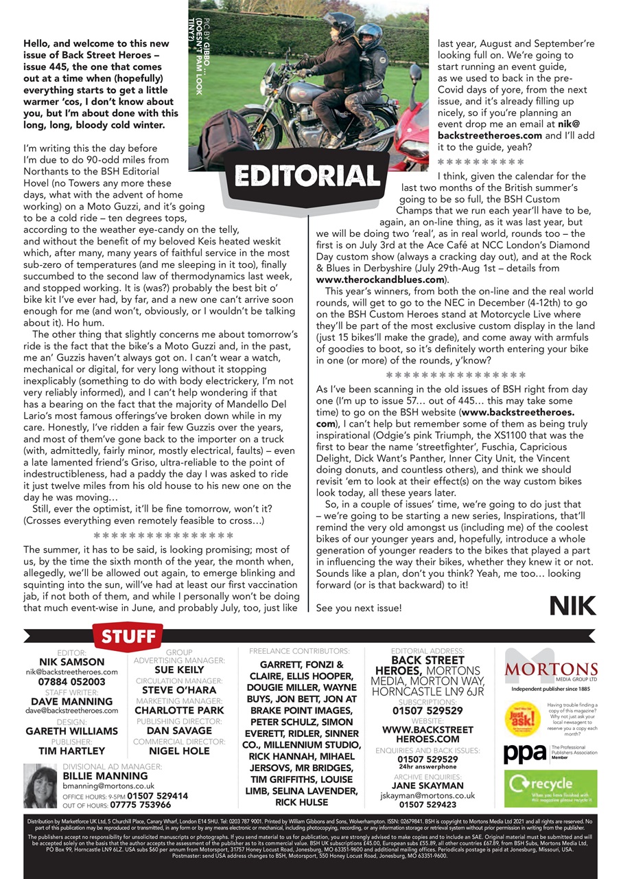 Back Street Heroes Preview Pages