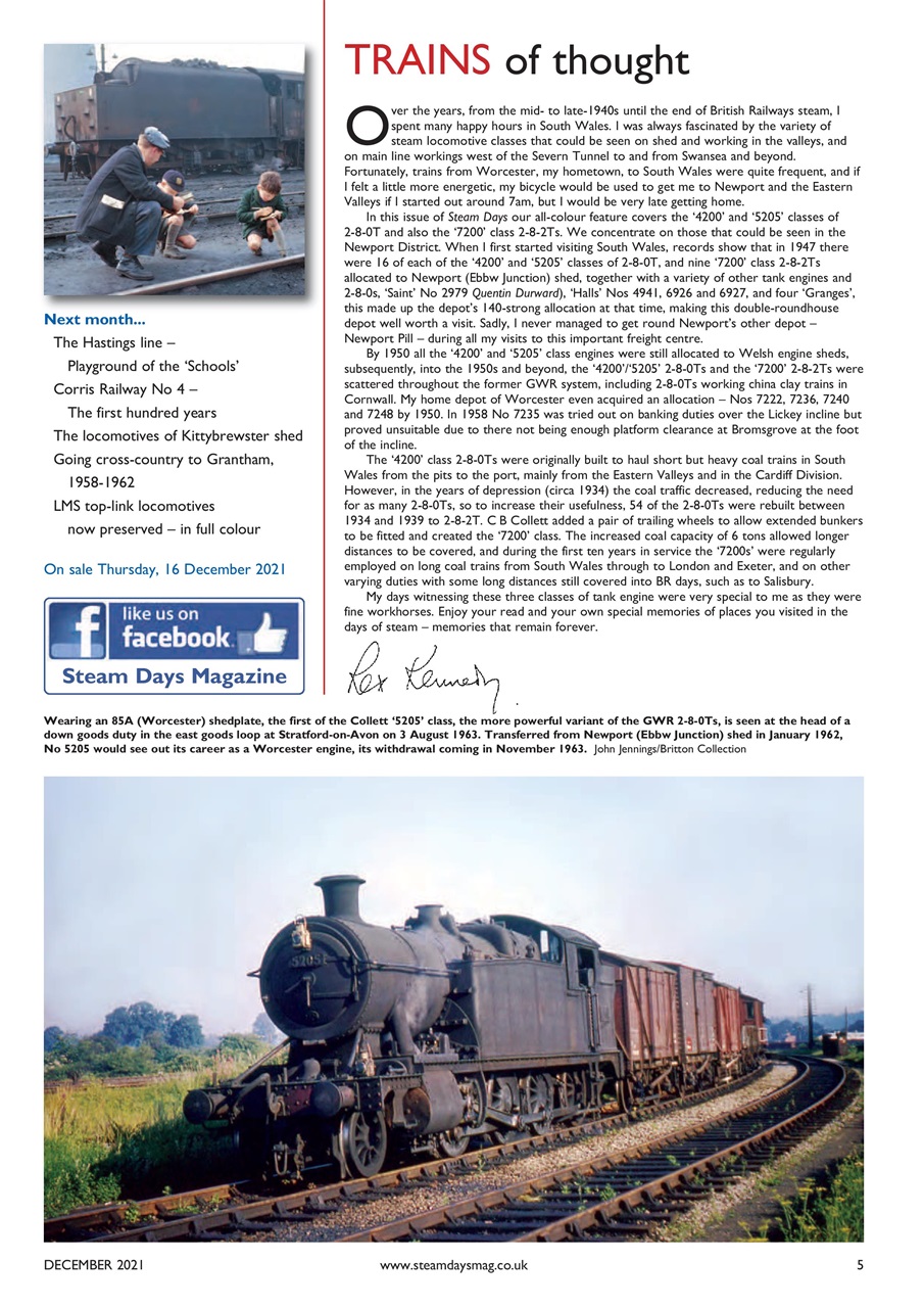 Steam Days Preview Pages