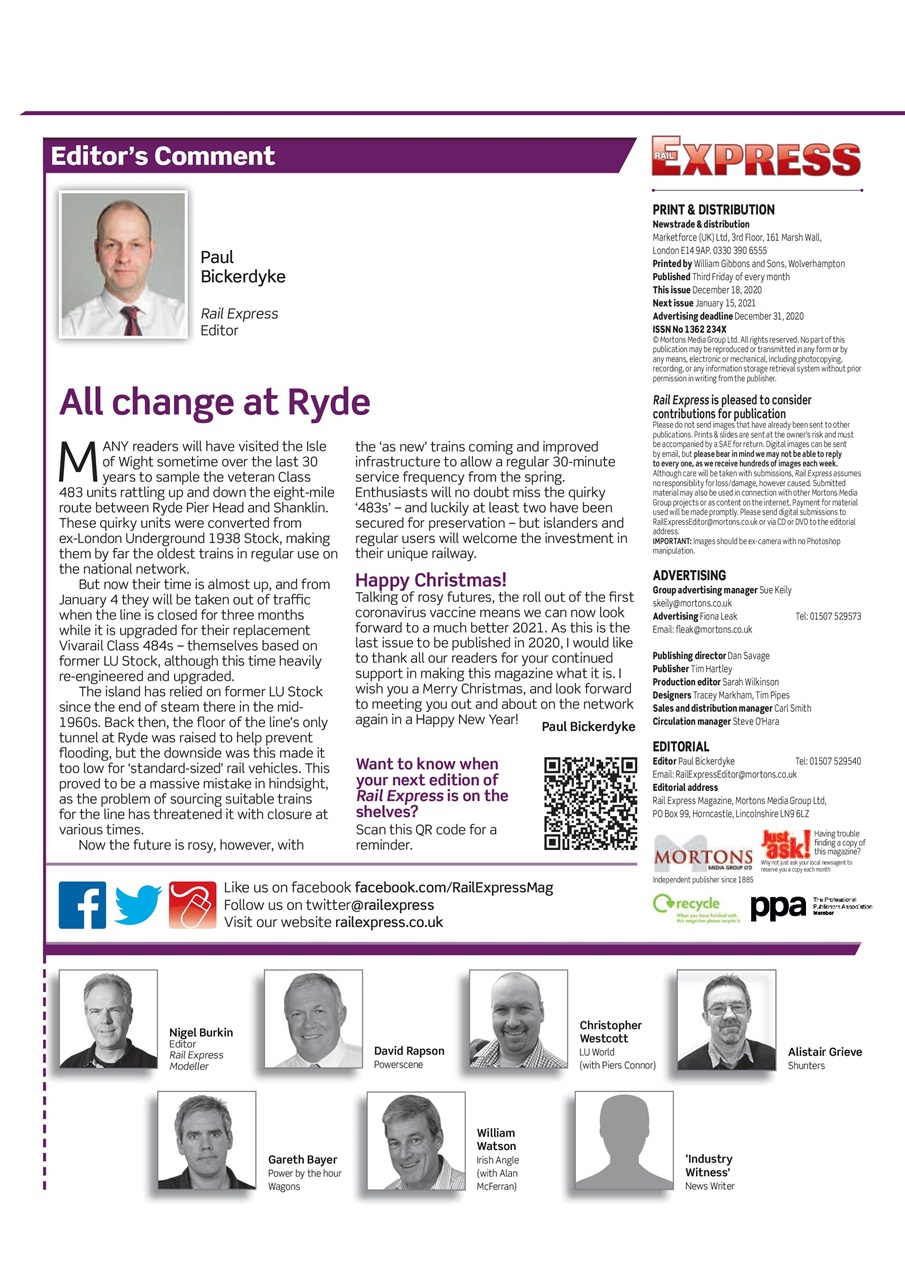 Rail Express Preview Pages