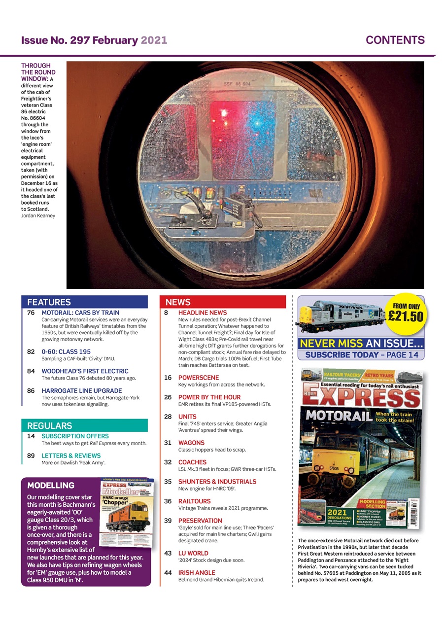 Rail Express Preview Pages