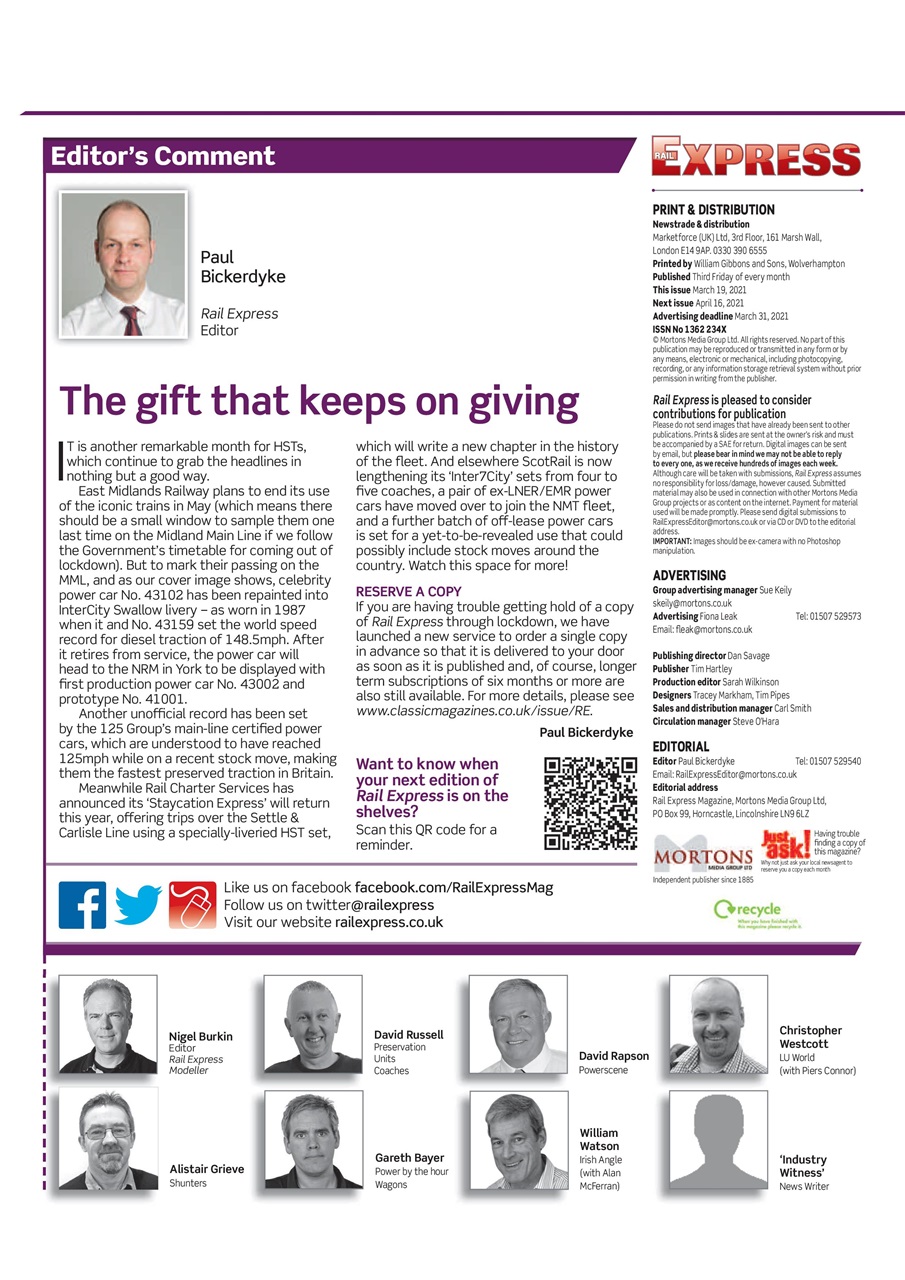 Rail Express Preview Pages