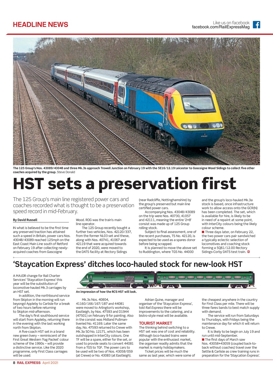 Rail Express Preview Pages