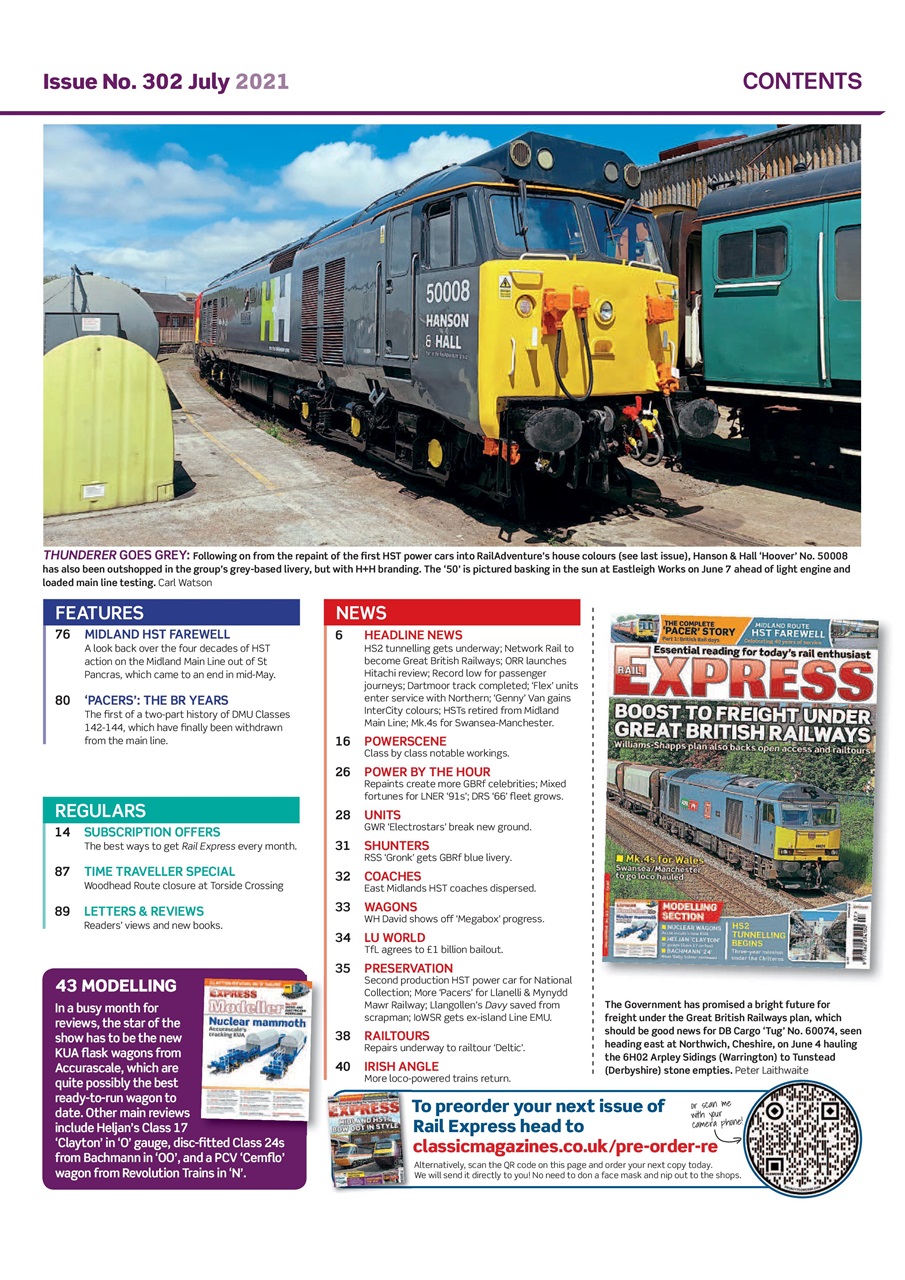 Rail Express Preview Pages