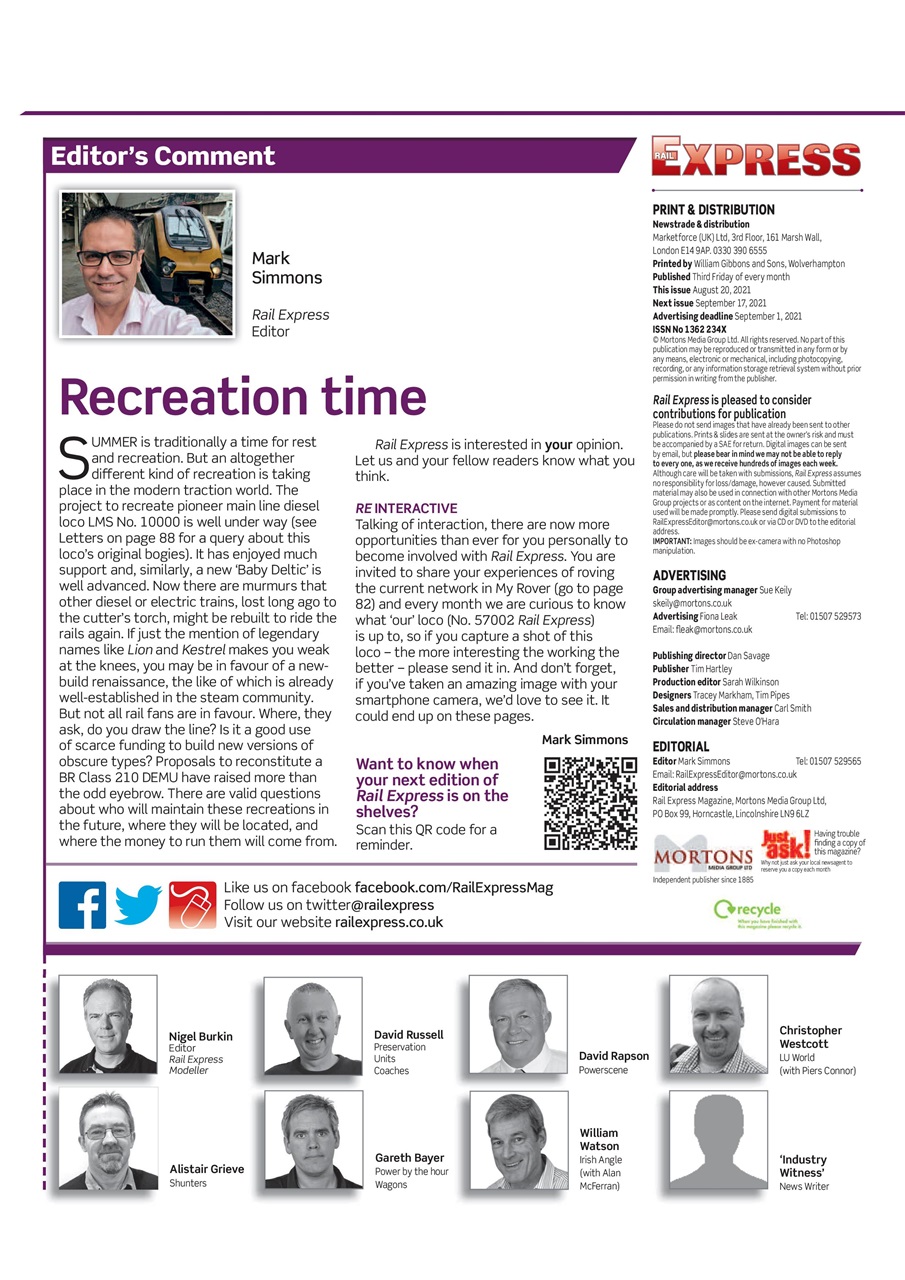 Rail Express Preview Pages