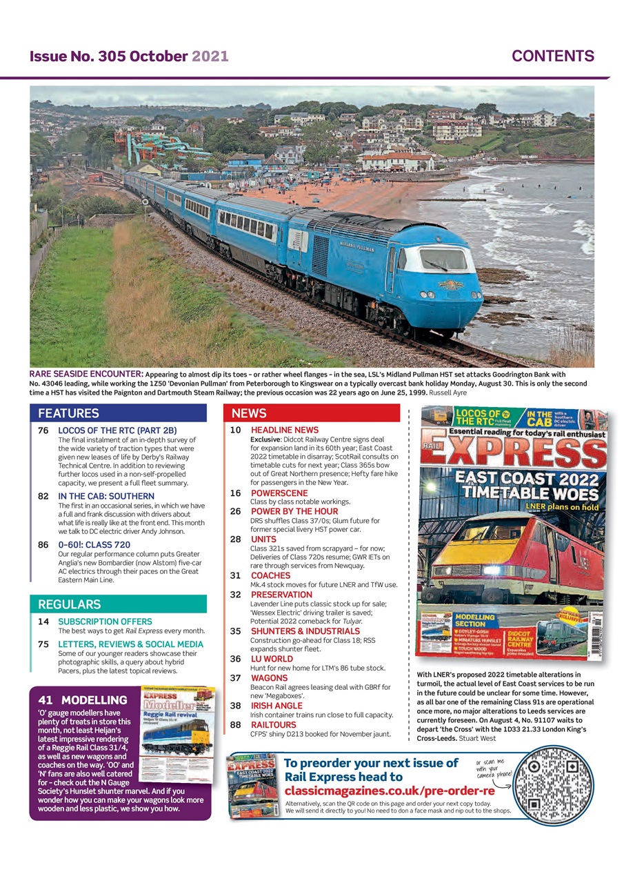 Rail Express Preview Pages