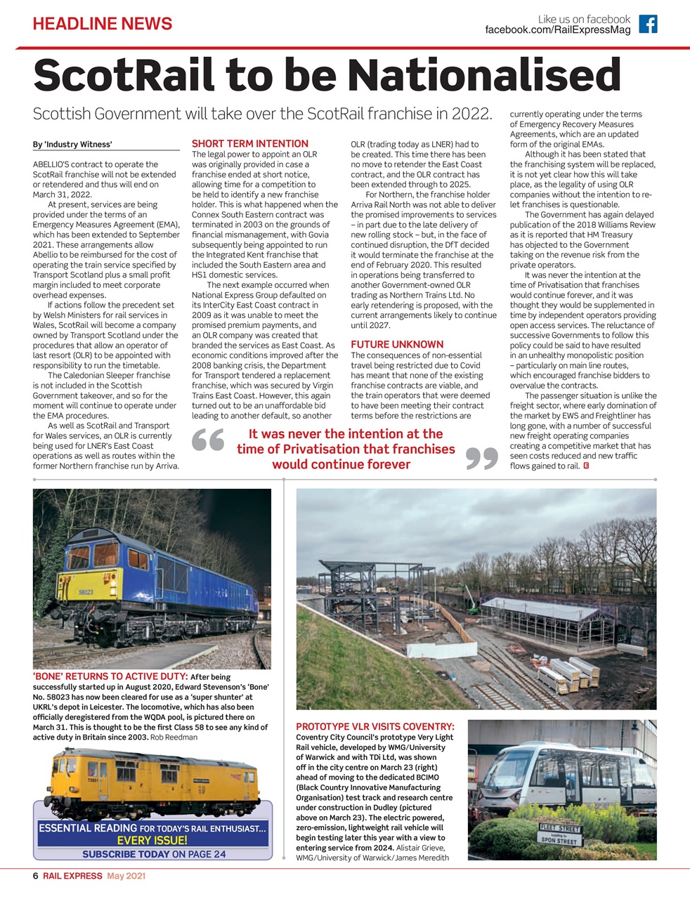 Rail Express Preview Pages