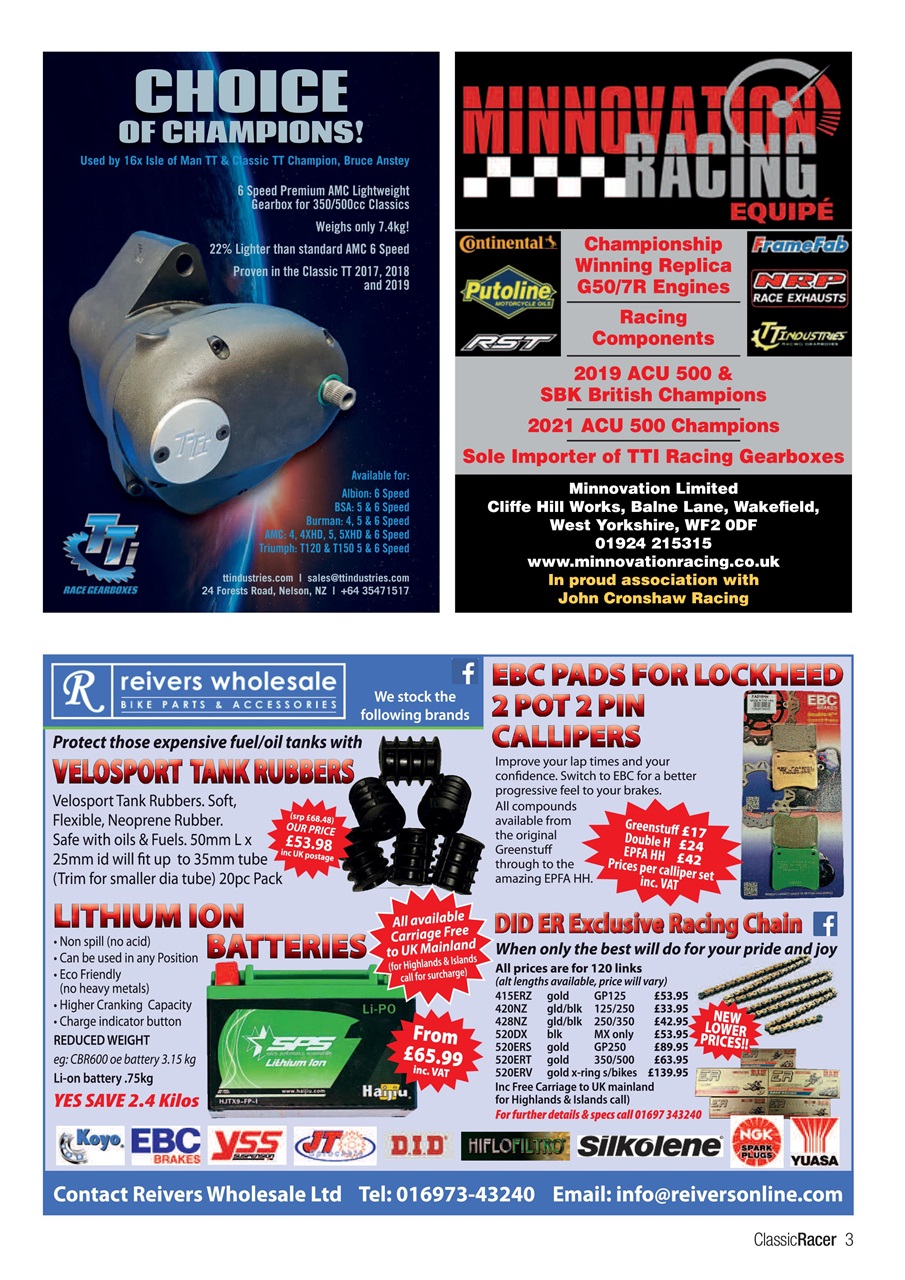 Classic Racer Preview Pages