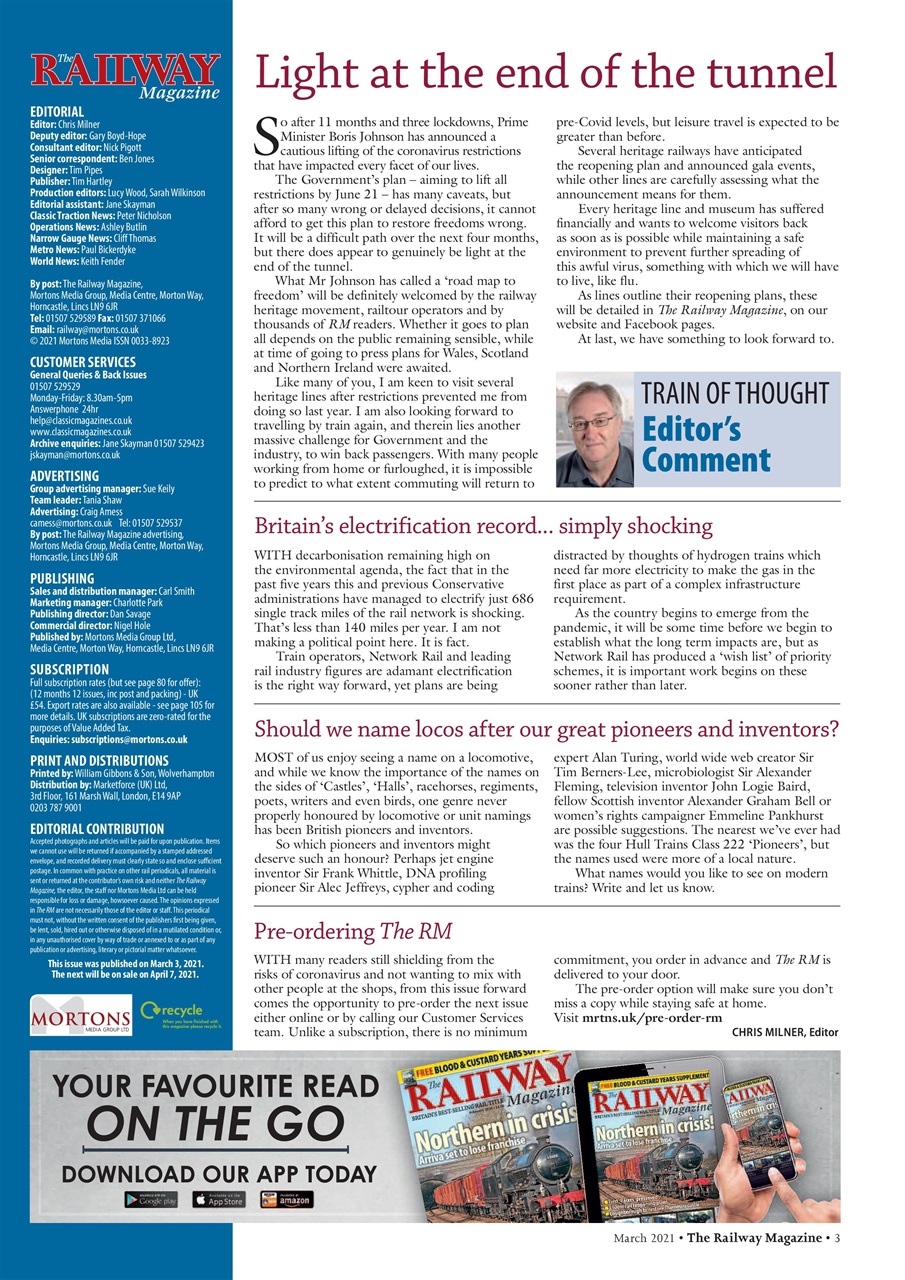 Railway Magazine Preview Pages