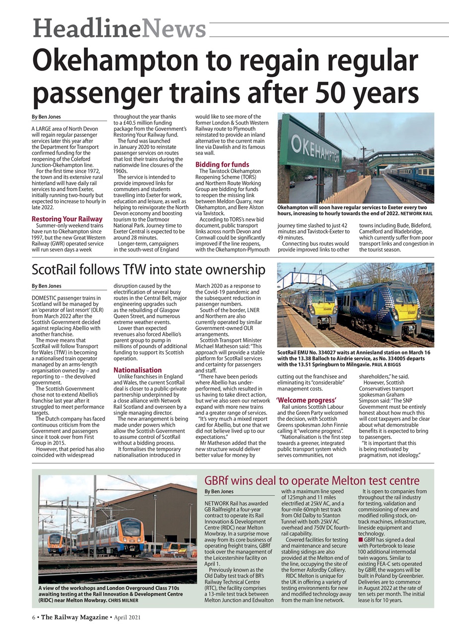Railway Magazine Preview Pages