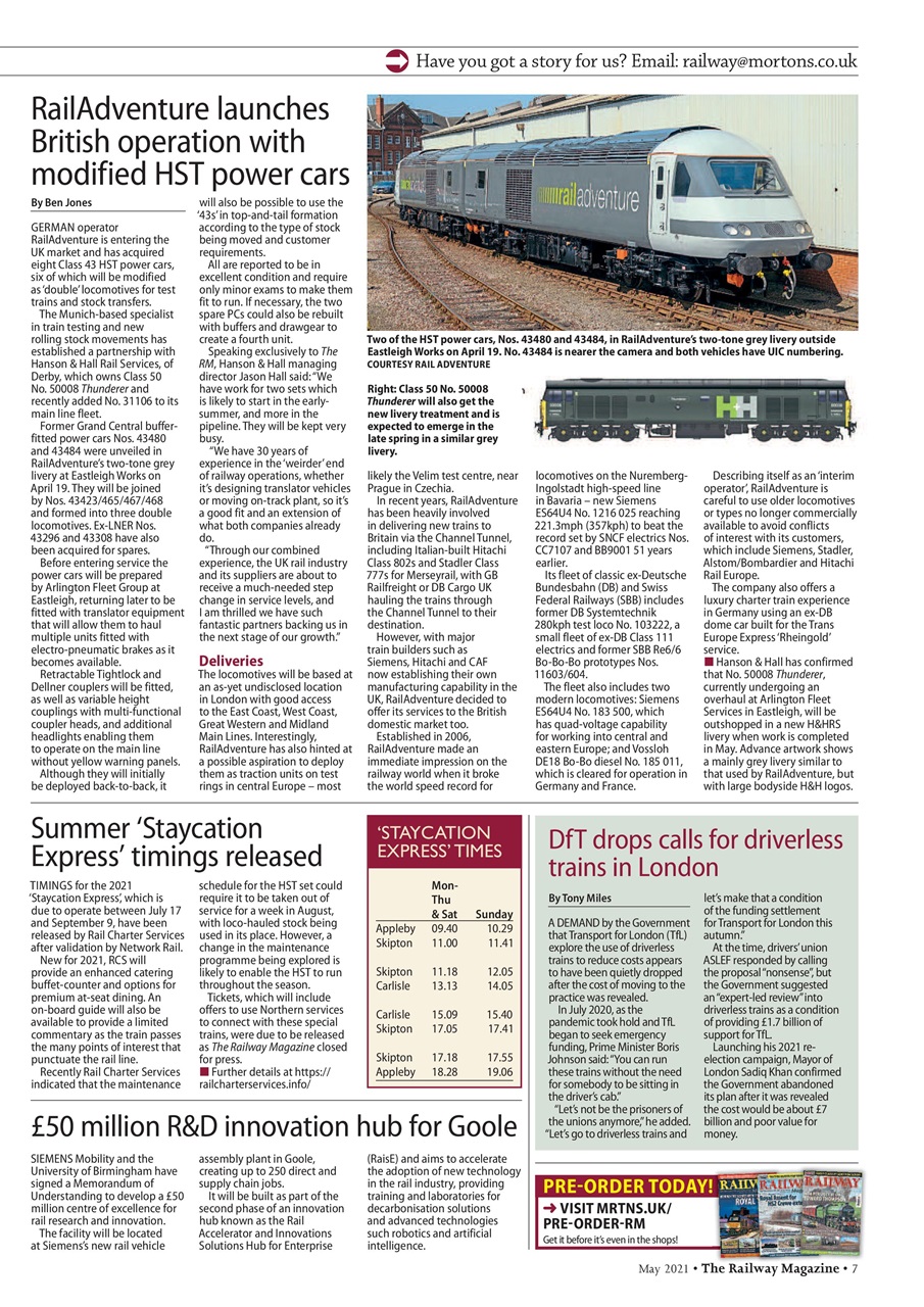 Railway Magazine Preview Pages