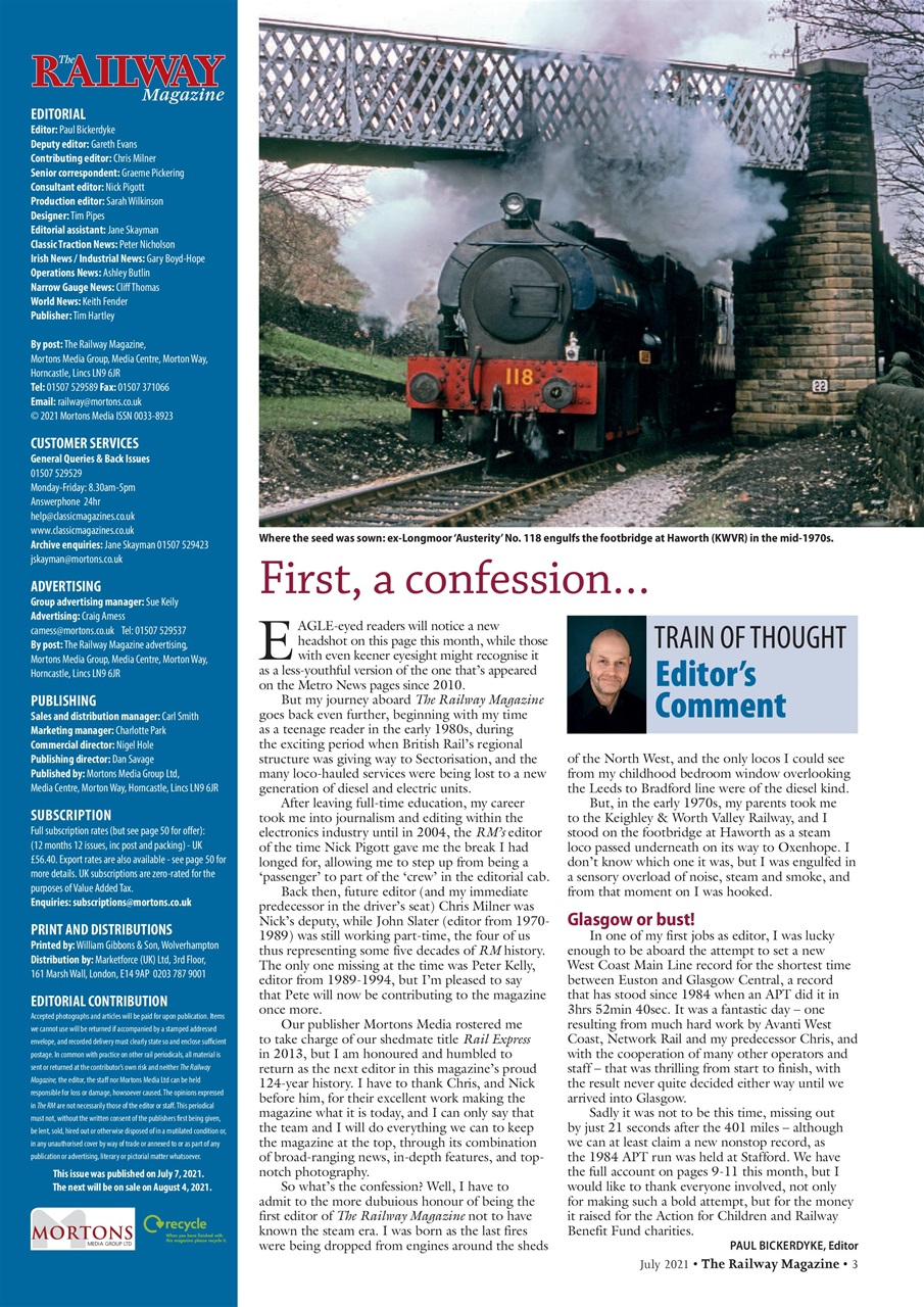 Railway Magazine Preview Pages