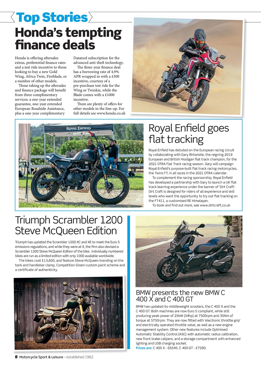 Motorcycle Sport & Leisure Preview Pages
