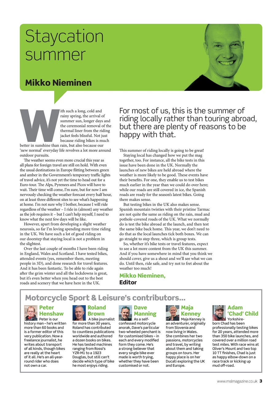 Motorcycle Sport & Leisure Preview Pages