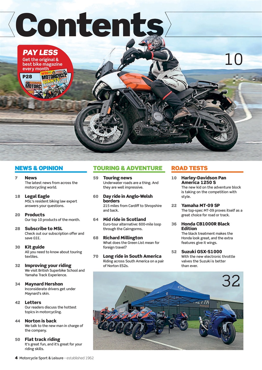 Motorcycle Sport & Leisure Preview Pages
