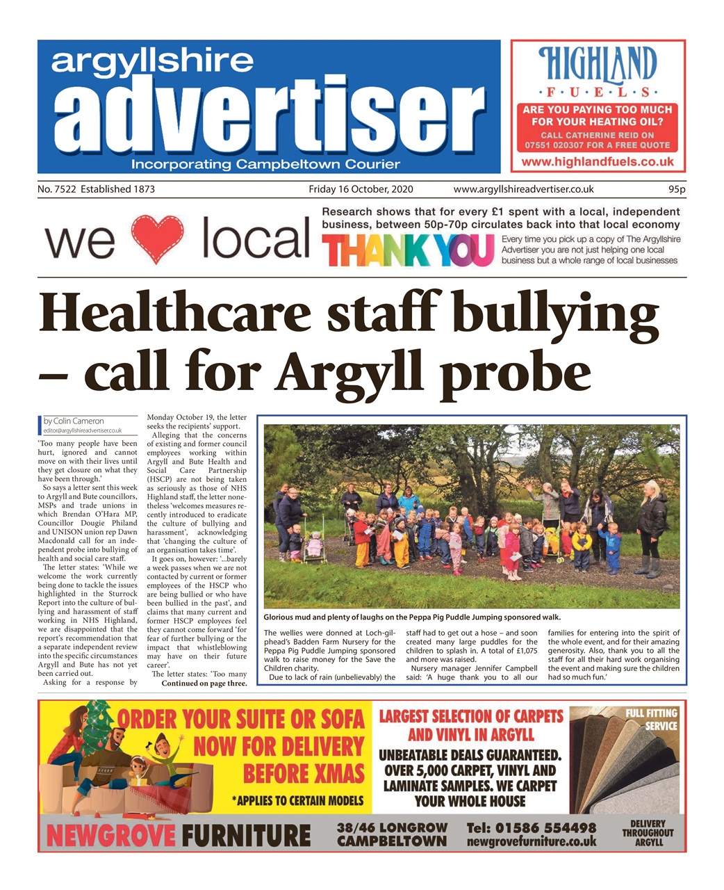 Argyllshire Advertiser Preview Pages