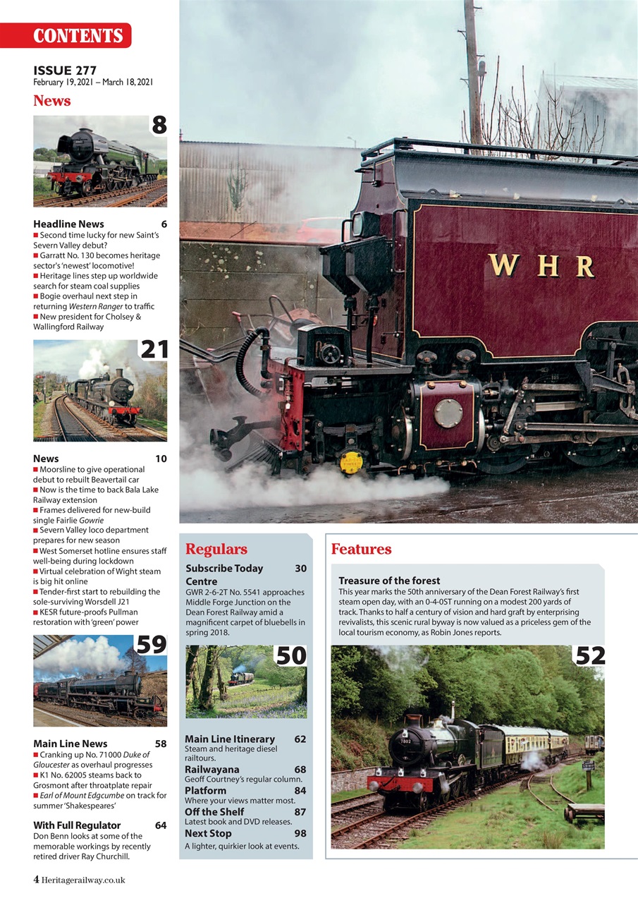 Heritage Railway Preview Pages