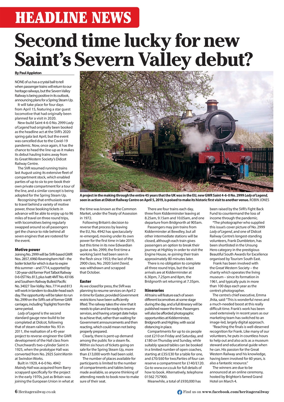 Heritage Railway Preview Pages