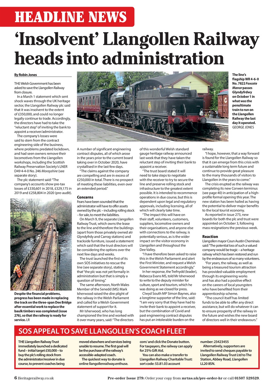 Heritage Railway Preview Pages