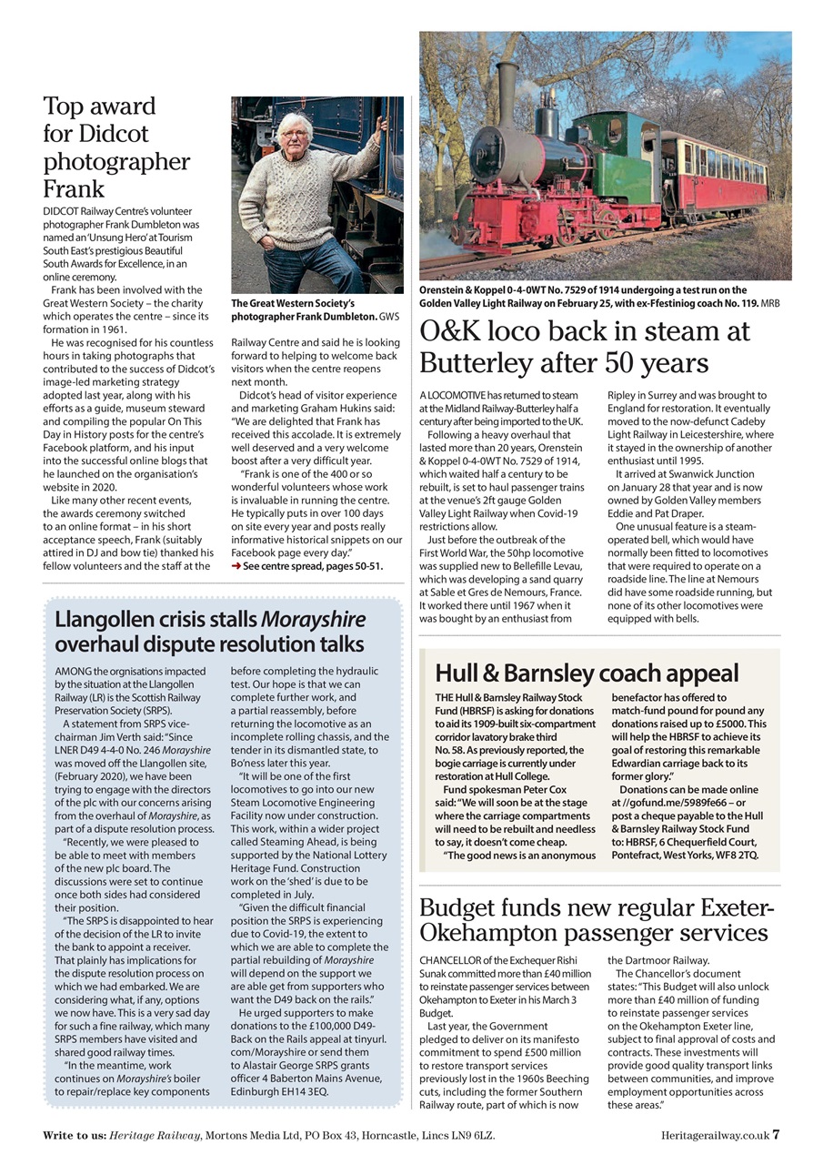 Heritage Railway Preview Pages